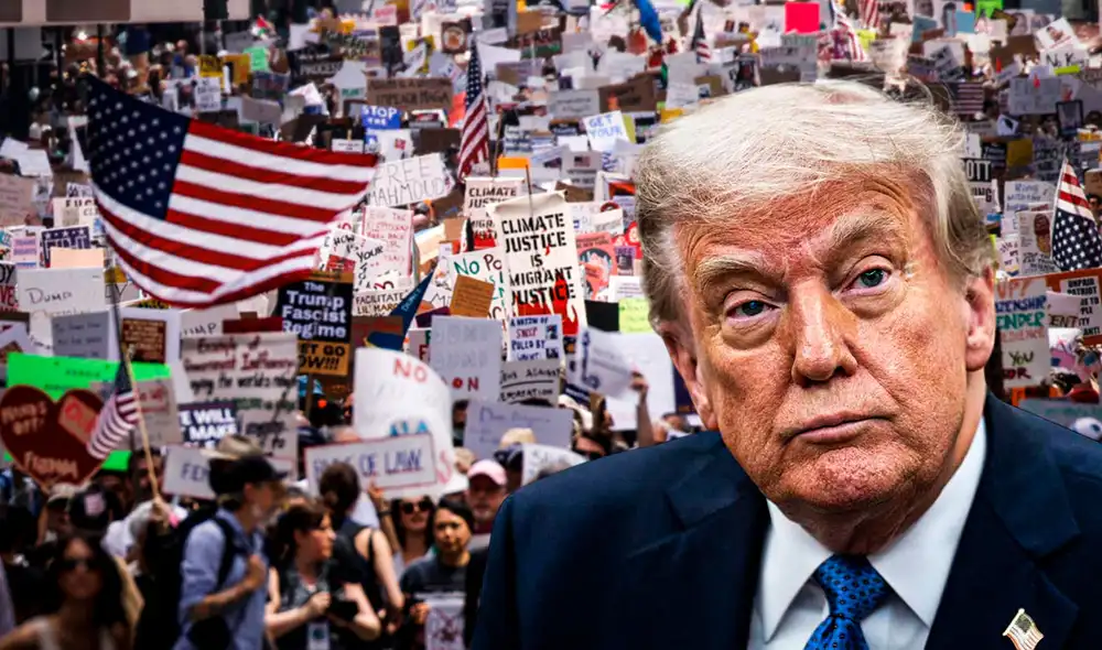 Una parte del pueblo de Estados Unidos estarían en contra de las políticas migratorias de Donald Trump. Foto: Composición LR/AFP