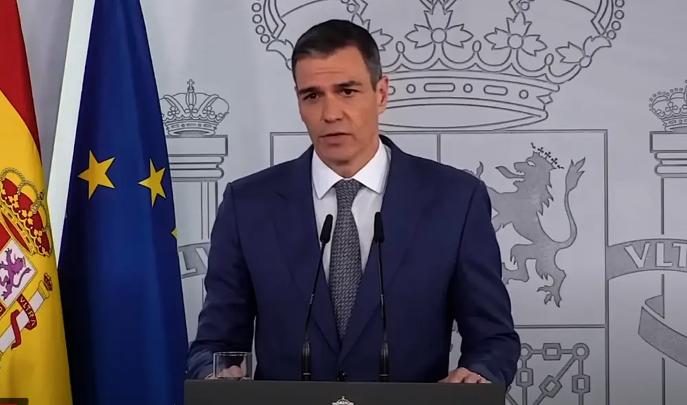 El presidente del Gobierno español, Pedro Sánchez, calificó el incidente como algo "nunca visto". Foto: Captura YouTube.
