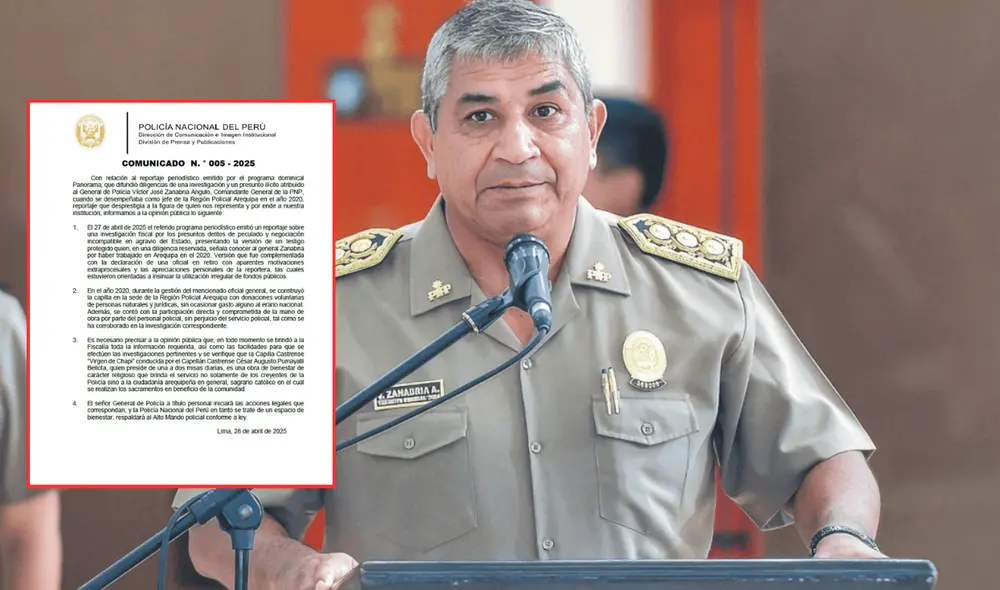 Víctor Zanabria tomará acciones tras reportaje que evidencia el presunto peculado, señaló la PNP. Foto: composición LR Víctor Zanabria tomará acciones tras reportaje que evidencia el presunto peculado, señaló la PNP. Foto: composición LR