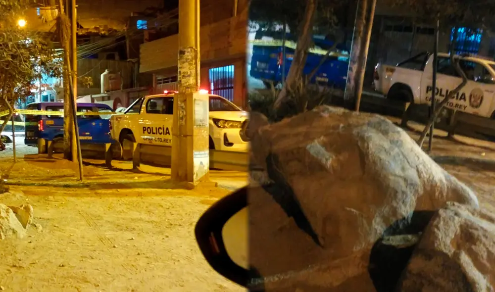 Al lugar del crimen llegó la policía nacional a fin de llevar a cabo las diligencias correspondientes. Foto: Composición LR