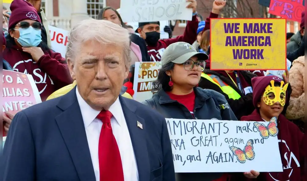 Bajo el lema WeMakeAmericaWork, los inmigrantes protestarán contras las politicas migratorias de Donald Trump.
