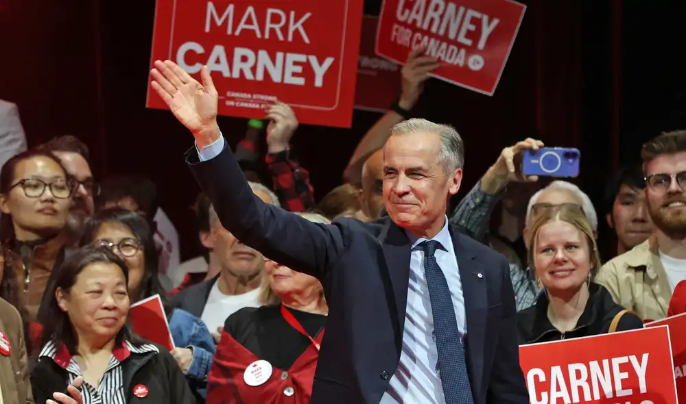 Carney continuará como primer ministro de Canadá tras la victoria del Partido Liberal. Foto: AFP Carney continuará como primer ministro de Canadá tras la victoria del Partido Liberal. Foto: AFP