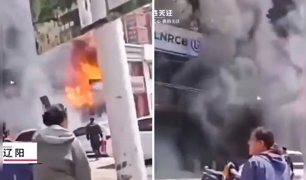 Las autoridades chinas detuvieron a los gerentes del restaurante incendiado en Liaoyang como parte de una investigación oficial. Foto: Composición LR/RT.