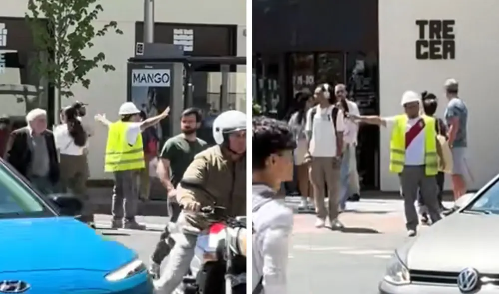 "Un peruano siempre listo para ayudar", resaltaron usuarios en redes. Foto: composición LR/ TikTok