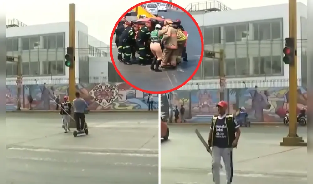 Accidente de tránsito en avenida Caquetá deja tres heridos. Foto: composición La República/ Canal N