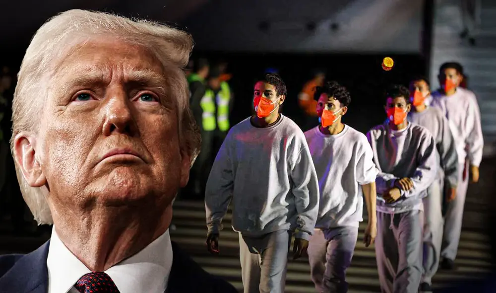 A pesar de las cifras, el gobierno de Donald Trump enfrenta críticas por violaciones al debido proceso, como falta de oportunidades para apelar. Foto: composición LR/AFP.