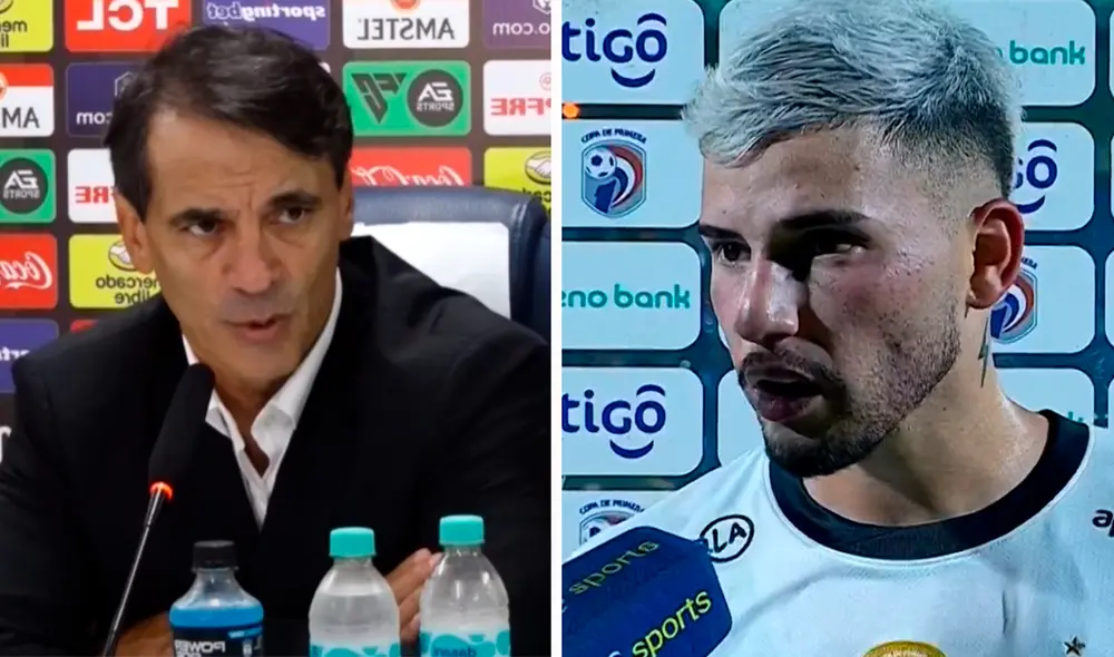 Fabián Bustos no pasó del empate en el Olimpia vs Sportivo Trinidense. Foto: composición LR/Tigo Sports