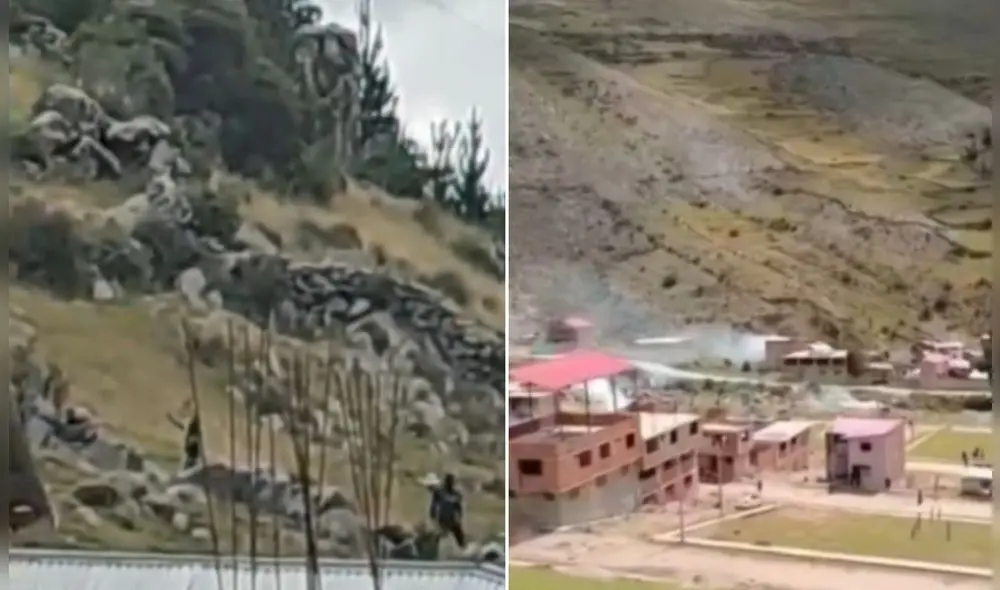 Se registró un enfrentamiento entre miembros de Fuerabamba  y agentes policiales. Foto: Composición LR/Captura de pantalla de X