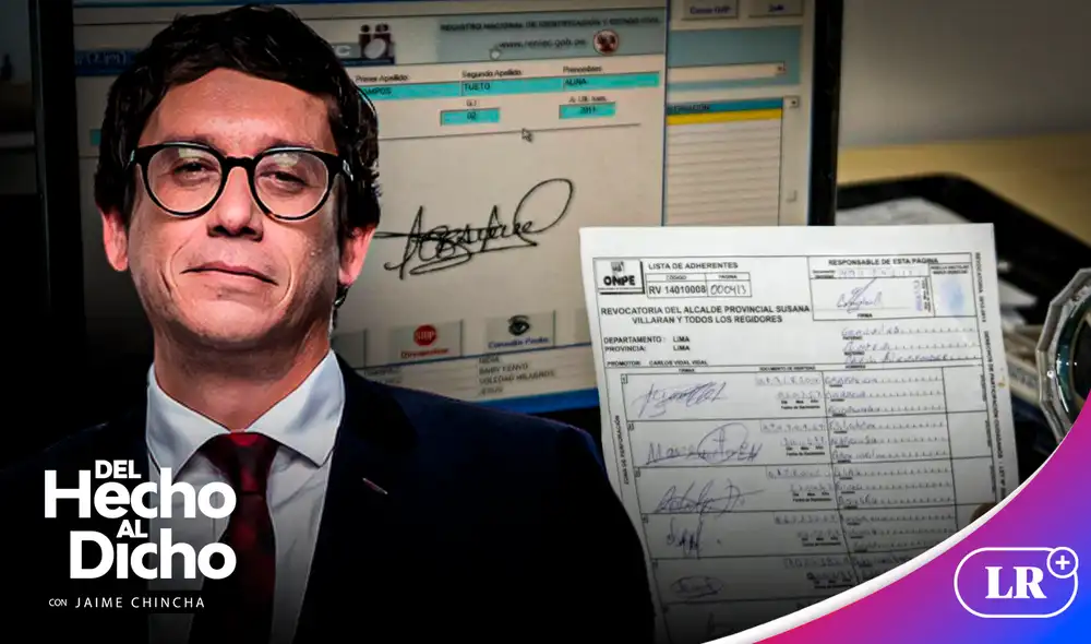 Jaime Chincha sobre las firmas observadas a los partidos políticos. Foto: composición LR Jaime Chincha sobre las firmas observadas a los partidos políticos. Foto: composición LR
