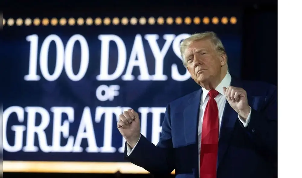 Trump celebra sus 100 días de gobierno con nuevas políticas contra inmigrantes.