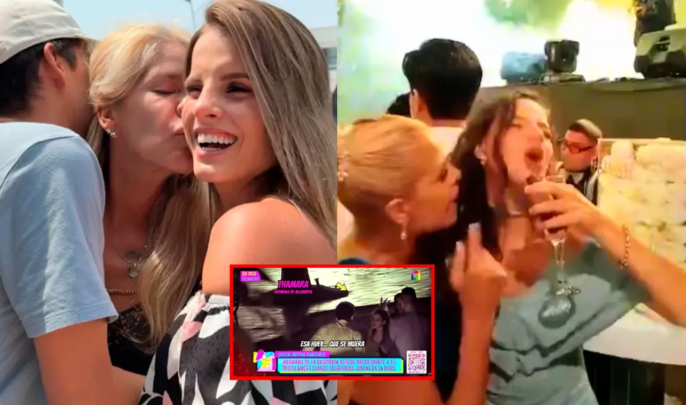 Thamara Medina agredió a su madre, Verónica Alcalá, en la boda de Alejandra Baigorria. Foto: Composición LR/Captura/Instagram/Captura/YouTube Thamara Medina agredió a su madre, Verónica Alcalá, en la boda de Alejandra Baigorria. Foto: Composición LR/Captura/Instagram/Captura/YouTube