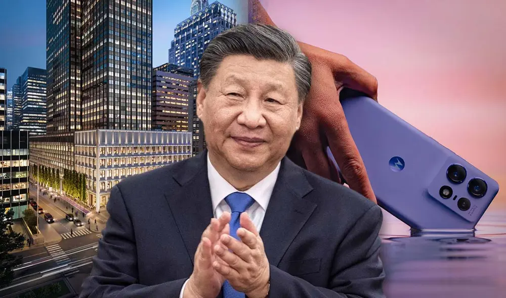 Motorola, GE y hasta el hotel Waldorf Astoria: más de una decena de empresas clave de EE. UU. ahora están controladas por capital chino tras millonarias adquisiciones en sectores estratégicos.Foto: composición LR/245 Park Avenue/Motorola/China