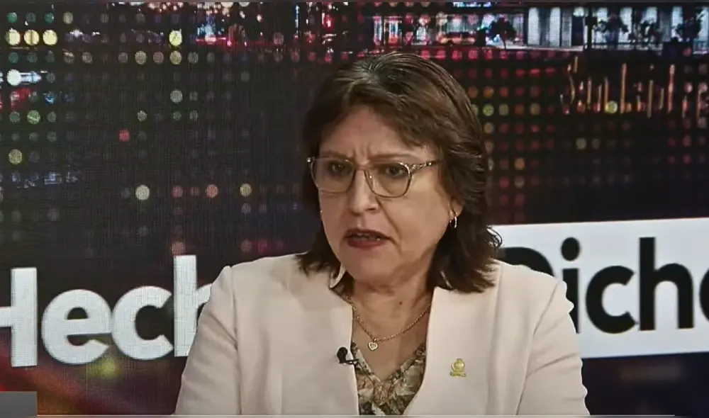 Delia Espinoza cuestionó a Dina Boluarte por responsabilizar al Ministerio Público del aumento del crimen en el país. | Foto: Del hecho al dicho. Delia Espinoza cuestionó a Dina Boluarte por responsabilizar al Ministerio Público del aumento del crimen en el país. | Foto: Del hecho al dicho.