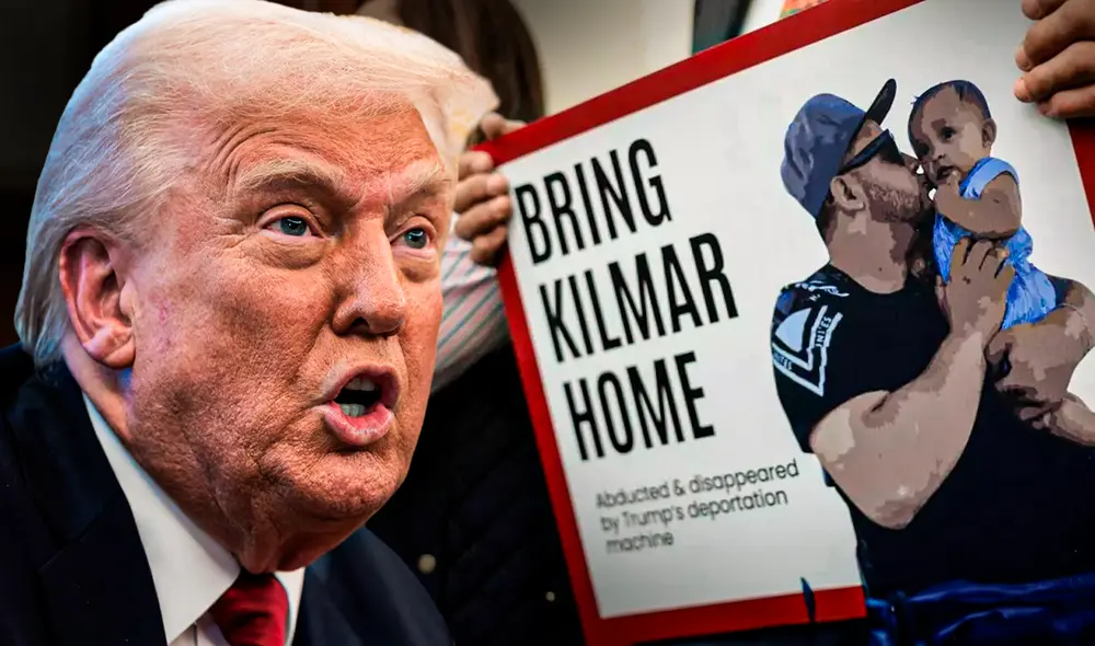 Donald Trump reafirmó que no será posible el regreso de Kilmar Ábrego a Estados Unidos. Foto: composición LR