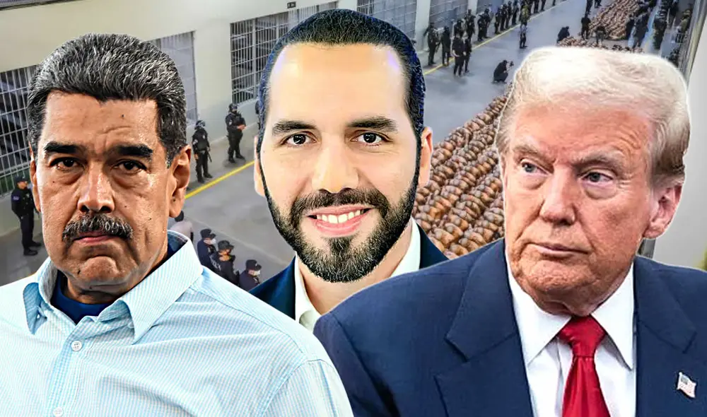 Trump y Bukele actúan en conjunto para ejercer presión sobre el régimen de Nicolás Maduro. Foto: Composición LR.
