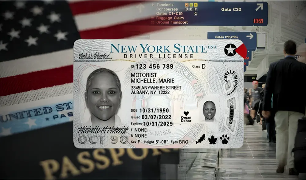 Inmigrantes con Green Card deberán tener Real ID desde mayo de 2025 para vuelos y trámites en Estados Unidos. Foto: composición LR/difusión