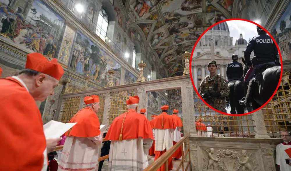 El cónclave estará más seguro seguro, ya que, el Vaticano implementa tecnología avanzada para proteger la Capilla Sixtina de posibles amenazas. Foto: composición LR/ AFP/EFE