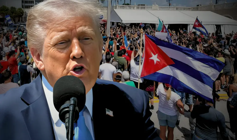 Inmigrantes de Cuba en Estados Unidos pueden evitar la deportación de Donald Trump gracias a la Ley de Ajuste Cubano. Foto: composición LR/AFP/Directorio Cubano