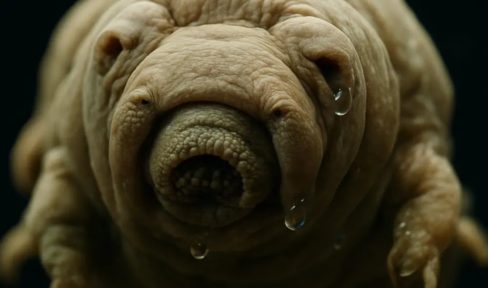 Este animal tiene un aparato de alimentación que les permite perforar y succionar su alimento, evitando así la ingestión de microplásticos. Foto: IA