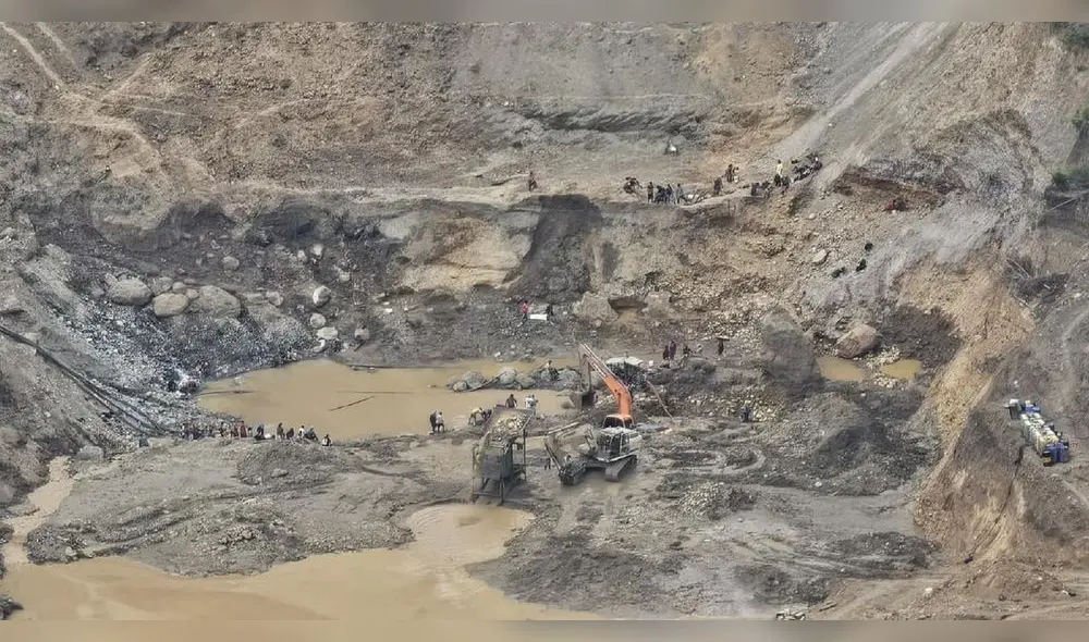 Campamento minero en San Ignacio, frontera con Ecuador en Cajamarca. Foto: José Luis Gonzales M