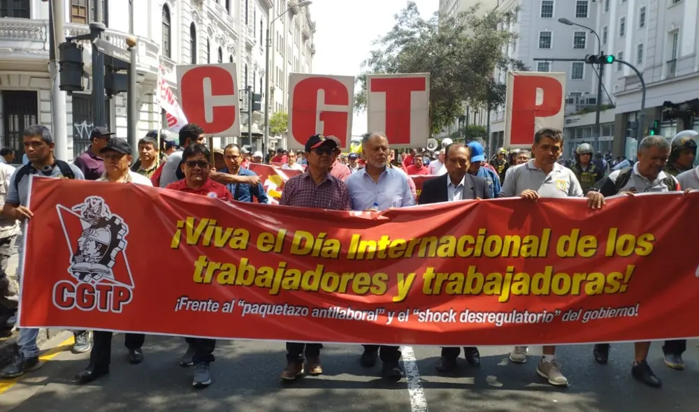 La CGTP cuestionó que se hable de crecimiento económico, cuando la realidad enrostra la precariedad laboral