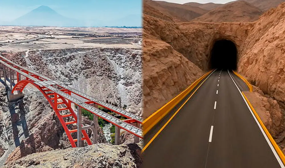 La vía estaría lista en julio de 2025, de acuerdo al cronograma. Foto: composición Jazmín Ceras/ La República/Gobierno Regional Arequipa La vía estaría lista en julio de 2025, de acuerdo al cronograma. Foto: composición Jazmín Ceras/ La República/Gobierno Regional Arequipa