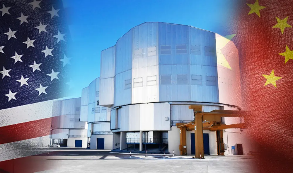 El desierto de Atacama es el epicentro de tensiones entre China y EE.UU. por el telescopio TOM, un proyecto de 80 millones de dólares que enfrenta acusaciones de usos militares.  Foto: composición LR/Agencia Uno