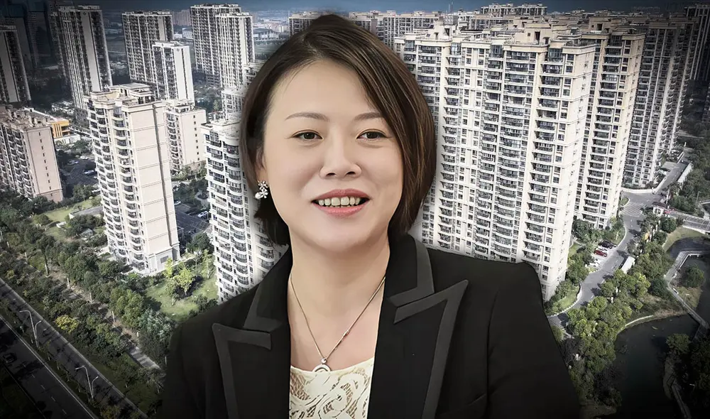 Yang Huiyan, principal accionista de Country Garden, perdió casi el 84 % de su fortuna en menos de dos años, afectada por la crisis inmobiliaria en China, según Bloomberg. Foto: composición LR/CNN/Weibo