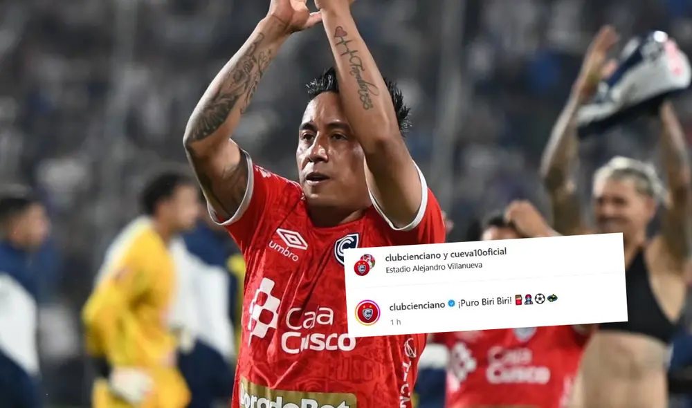 Cienciano dejó polémico mensaje en su cuenta oficial de Instagram. Foto: Composición LR