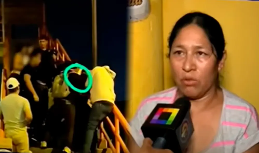 La madre de Rubén asegura que su hijo pudo haber muerto tras la violenta caída del puente peatonal en Los Olivos. Foto: Willax