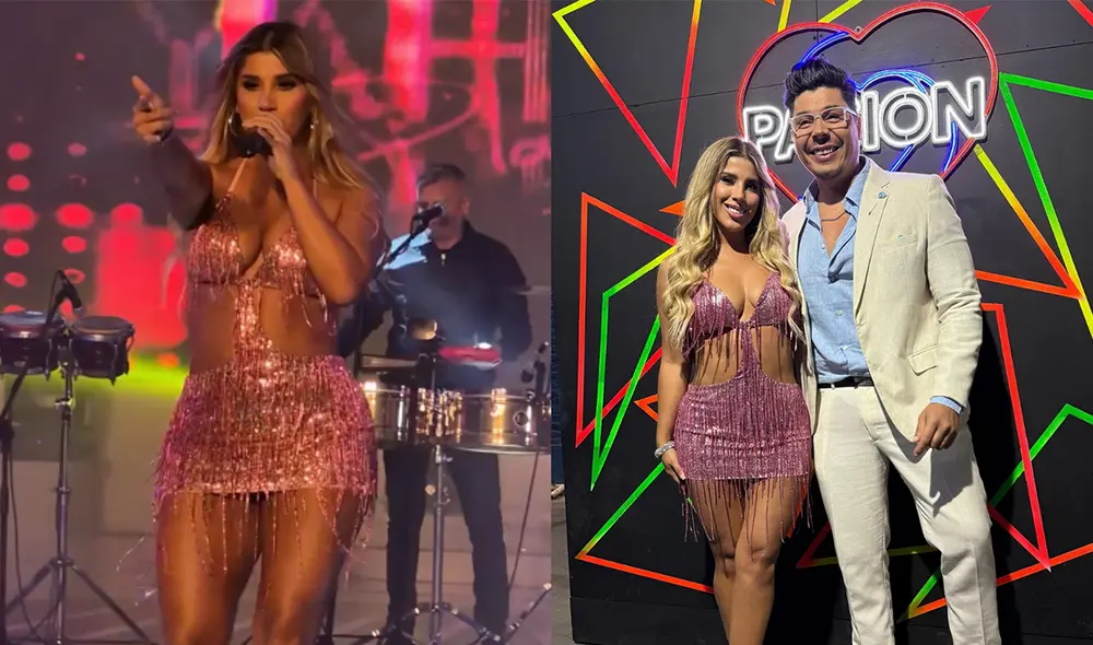 Yahaira Plasencia en pleno show en 'Pasión de sábado'. Foto: Instagram/Edición