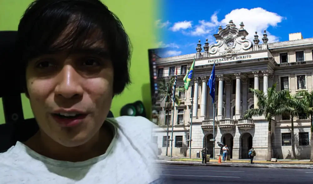 El joven alumno cursó seis meses en la Universidad de Sao Paulo. Foto: composición LR/YouTube/Difusión
