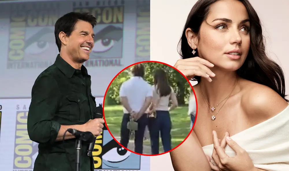 Tom Cruise y Ana de Armas fueron vistos en Londres. Foto: Edición/Difusión Tom Cruise y Ana de Armas fueron vistos en Londres. Foto: Edición/Difusión