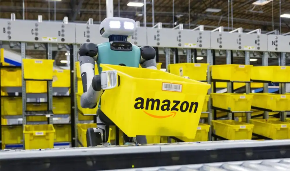Amazon ha implementado una flota de robots que revolucionan la forma en que se gestionan los almacenes. Foto: Amazon
