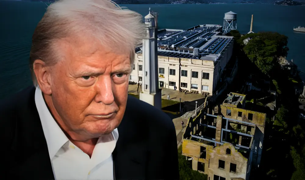 Donald Trump reabrirá la prisión de Alcatraz para detener a inmigrantes con historial delictivo. Foto: composición LR/AFP/Shutterstock Donald Trump reabrirá la prisión de Alcatraz para detener a inmigrantes con historial delictivo. Foto: composición LR/AFP/Shutterstock