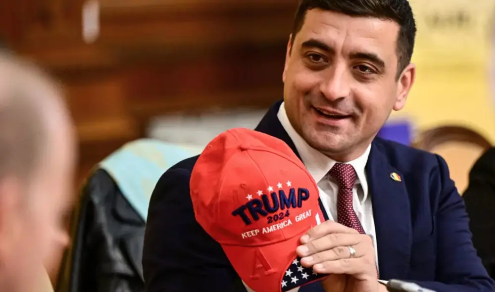 Simion ha manifestado su admiración por el proyecto MAGA de Trump en diversas ocasiones. Foto: AFP Simion ha manifestado su admiración por el proyecto MAGA de Trump en diversas ocasiones. Foto: AFP