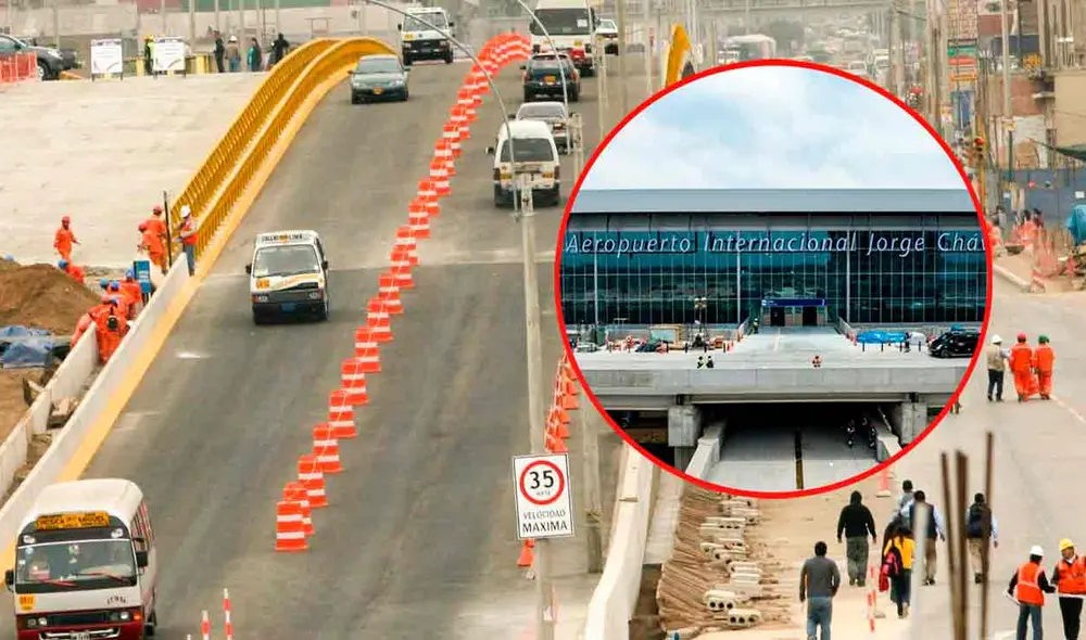 La restricción en una vía hacia el nuevo aeropuerto Jorge Chávez tendrá acceso restringido durante 24 horas del día. Foto: composición LR/Andina La restricción en una vía hacia el nuevo aeropuerto Jorge Chávez tendrá acceso restringido durante 24 horas del día. Foto: composición LR/Andina