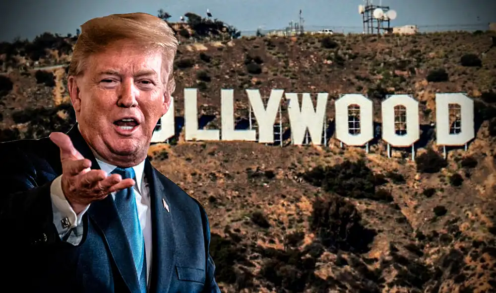 Donald Trumpo ahora arremete contra la industria del cine en su país. Foto: AFP