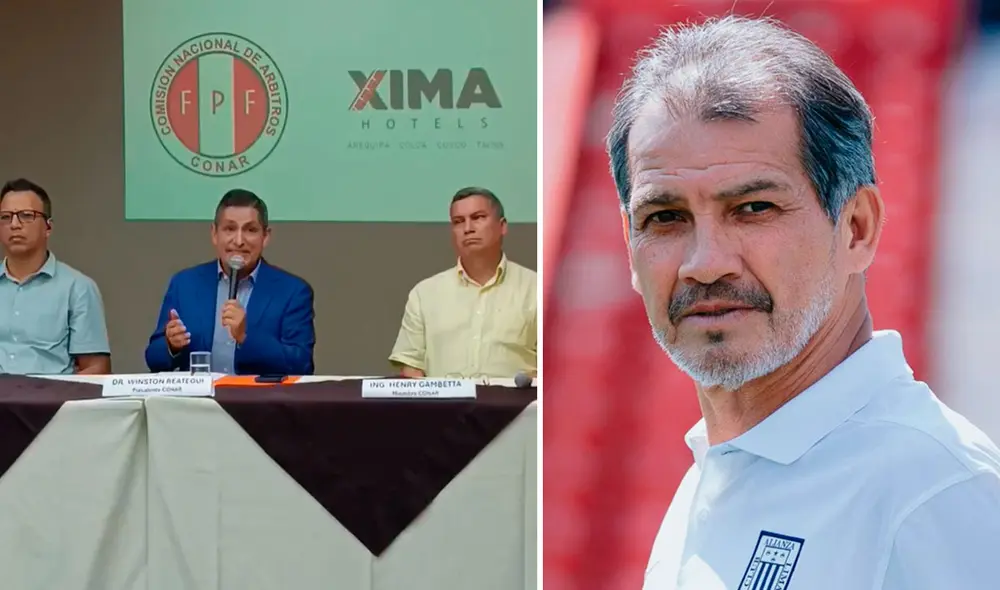 Winston Réategui brindó conferencia de prensa tras las declaraciones del directivo de Alianza Lima. Foto: composición GLR Winston Réategui brindó conferencia de prensa tras las declaraciones del directivo de Alianza Lima. Foto: composición GLR