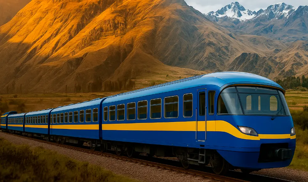 El tren conectará 13 localidades y generaría desarrollo turístico y comercial en el sur del Perú. Foto: Imagen generada por IA El tren conectará 13 localidades y generaría desarrollo turístico y comercial en el sur del Perú. Foto: Imagen generada por IA