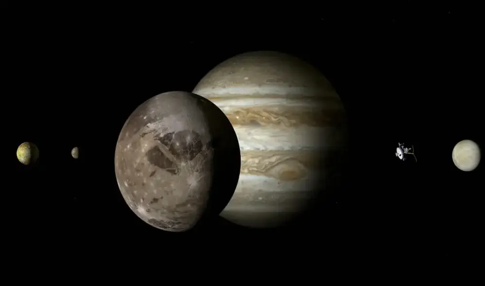 Calisto, una de las lunas de Júpiter, alberga un océano subterráneo. Foto: Pixabay