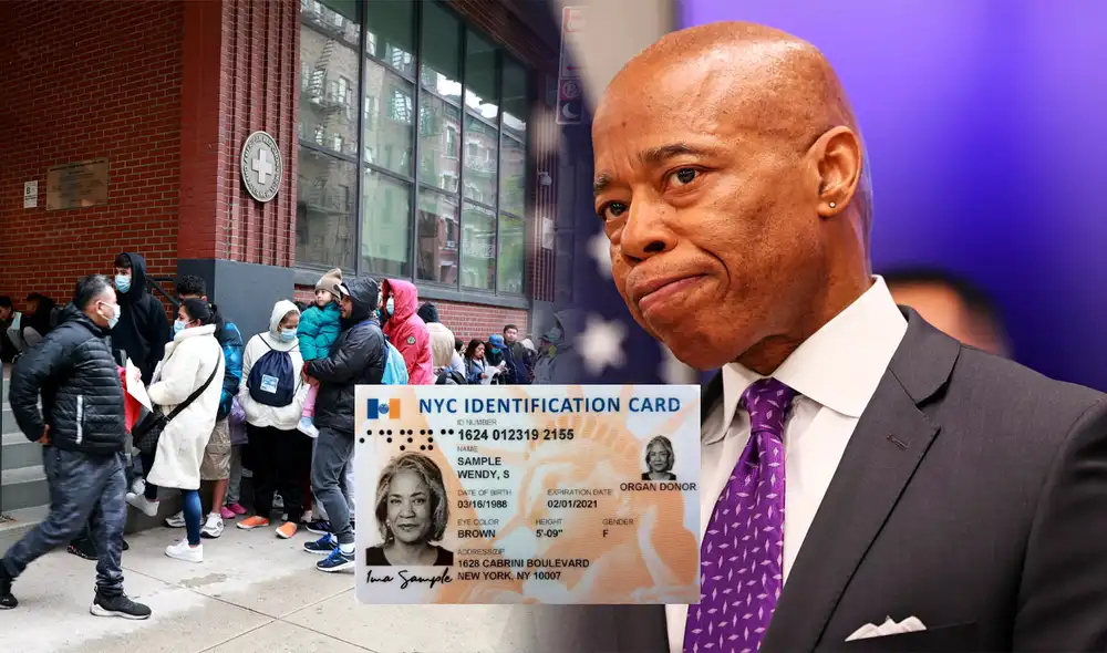 El alcalde Eric Adams respalda el programa IDNYC en Nueva York, que otorga a los residentes acceso a servicios y beneficios. Foto: composición LR/Telemundo/NBC/NYC