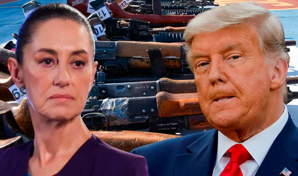 Claudia Sheinbaum rechaza propuesta de Trump de enviar tropas de EE. UU. a México. Foto: composición LR