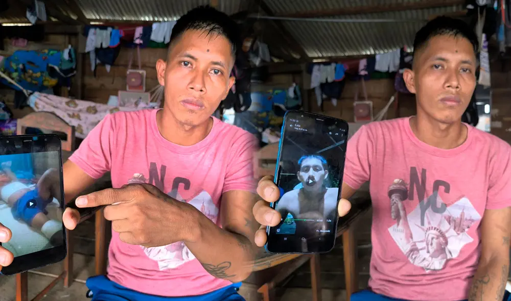 Hermano de la víctima mostró el estado en el que terminó el joven soldado. Foto: Yazmín Araujo