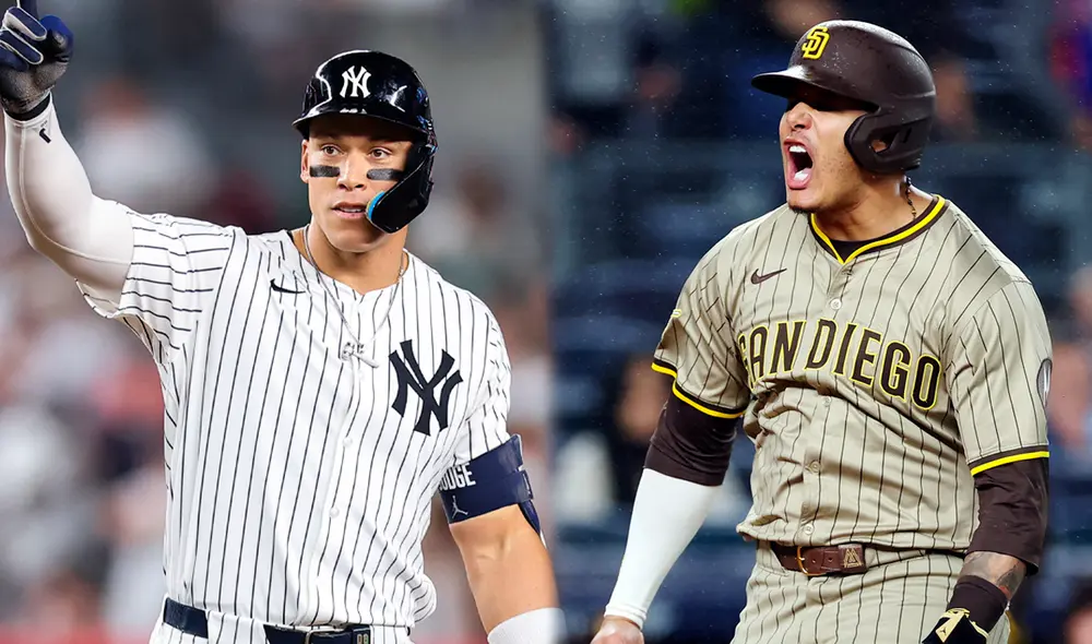 La serie entre Yankees vs Padres se disputa en el Yankee Stadium de Nueva York. Foto: composición LR / AFP