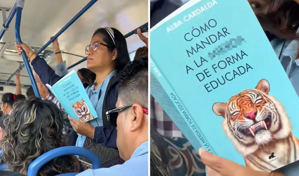 Mientras la joven sigue su lectura, su expresión refleja un estado de profunda reflexión. Foto: composición LR/ TikTok