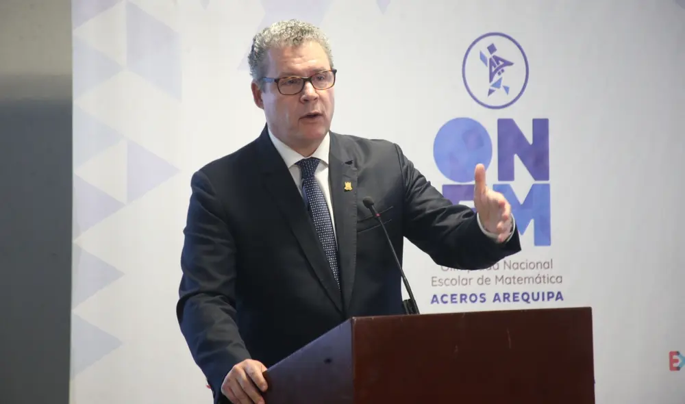 El titular de Educación llamó ratas a las víctimas de la represión. Foto: Minedu. El titular de Educación llamó ratas a las víctimas de la represión. Foto: Minedu.