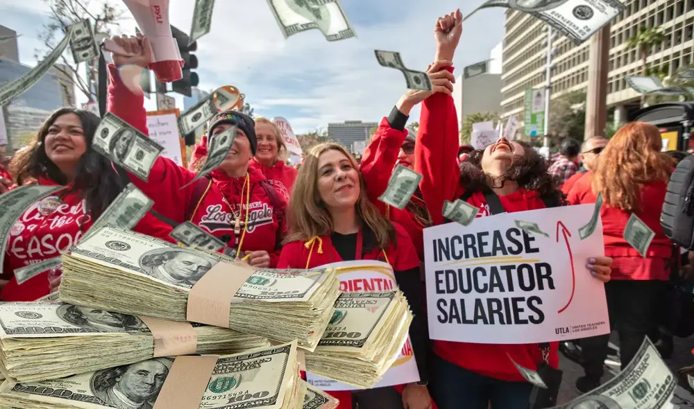 Este aumento de sueldo busca ayudar a los trabajadores a enfrentar la inflación en Los Ángeles. Foto: composición LR/Los Angeles Times