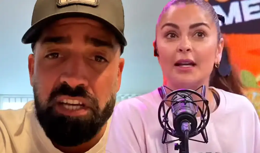 Laura Spoya enfrenta rumores de romance con Mario Irivarren. Foto: Composición LR/Captura/Instagram/Captura/YouTube