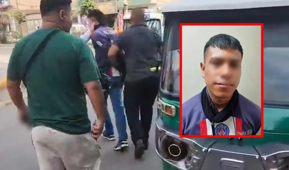 El sujeto conocido como 'El Diablo' se dedicaría a extorsionar a mototaxistas en Huaycán. Foto: composición LR/PNP El sujeto conocido como 'El Diablo' se dedicaría a extorsionar a mototaxistas en Huaycán. Foto: composición LR/PNP